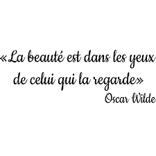 Sticker La bauté – Oscar Wilde – Stickers STICKERS CITATIONS Français -  Ambiance-sticker