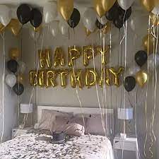 birthday surprise balloon decoration at
