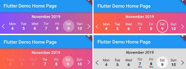 Select the orientation, year, paper size, the number of calendars per page, etc. A Flutter Calendar Strip Widget