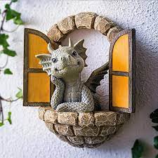 Ghyt Dragon Garden Ornament Resin Craft
