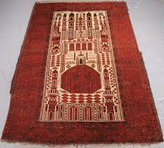 antique afghan prayer rug of