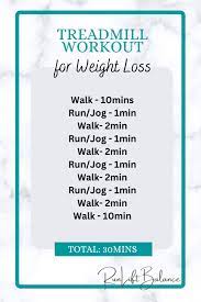 treadmill workout for weight loss run