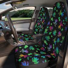 Cosmic Frog Patterned Polyester Car