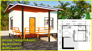 Explore guest home blueprints, small cabins, cute cottage layouts and much more! Small House Design Ideas 1 Bedroom 1 Bathroom 4x6 M 24 Sq M Max Houzez