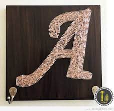 Letter D A And A String Art Diy