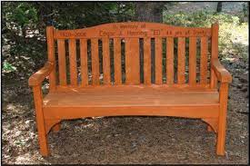 Wooden Memorial Benches For Gardens On