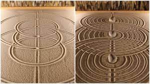 Geometric Zen Garden Sand Designs