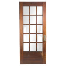 Dark Birch Solid Wood French Door