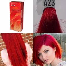 I had blonde ombre ends , then they where dyed bright red. Berina Professionals Hair Cream Permanent Dye Color A23 Bright Red Free Shipping Hair Color Aliexpress