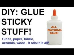 Make Your Own All Natural Glue Glass