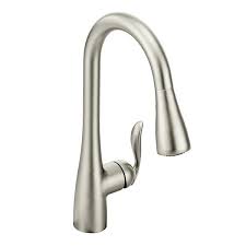 moen 7594srs arbor one handle pulldown kitchen faucet featuring power boost and reflex spot resist stainless