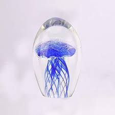 Sunrise Hand Blown Glass Jellyfish