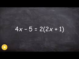 Solving An Equation With Variable On