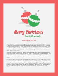 Free Holiday Newsletter Templates Examples