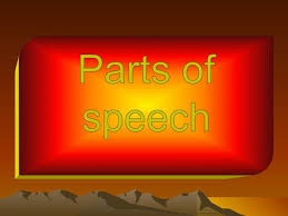 Presentation Of English Parts Of Speech