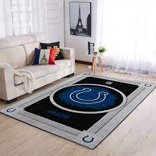indianapolis colts nfl logo style rug