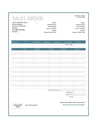 Sales Order Template Free Download Edit Fill Create And