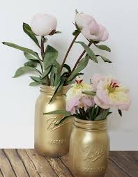 14 Diy Gold Painted Vases For An