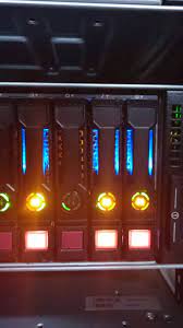 physical server is showing red light