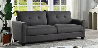 modern linen loveseat small sofa couch