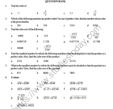 Cbse Class 8 Maths Cubes And Cube Roots