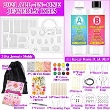 Fabulous beginner resin projects to try. Buy Epoxy Resin Kit For Beginners Jewelry Making Starter Kit Includes Silicone Molds Epoxy Resin Dried Flowers Fine Glitter Gold Foil Flakes Tools Set For Bracelet Pendant Keychain Diy Crafts Online In