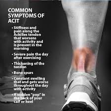 Which to me means that there was a specific site of tiny rip/tear, and over time the body has laid down scar tissue. Achilles Tendinitis Info Florida Orthopaedic Institute