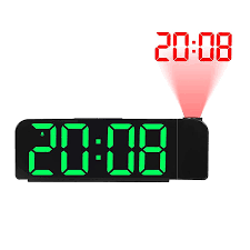 projection digital alarm clock for
