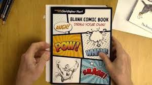 draw with a blank comic book you