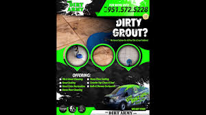 grout cleaning by the dirt army you