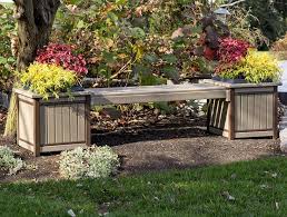 Outdoor Planters Plastic Garden Bench