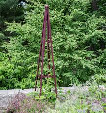 brown garden iron obelisk large new