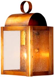 Electric Copper Lantern Wall Sconce