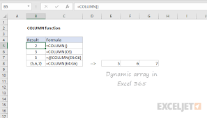 Excel Column Function Exceljet