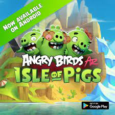 Angry Birds - The moment you've been waiting for: Angry Birds AR: Isle of  Pigs is now available on Android! Join Red, Chuck, Bomb and the Blues to  save the stolen eggs