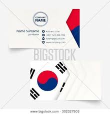 During card design, a bleed area of 1/8 inch is left to avoid any cutting mistakes. South Korea Flag Business Card Standard Size 90x50 Mm Business Card Template With Bleed Under The Clipping Mask Poster Id 302327503