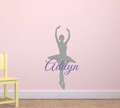 Ballerina Wall Decal Ballet Name