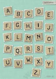Scrabble Tile Alphabet Cross Stitch Just What I Wanted A