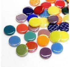 Mosaic Tiles 18mm Glass Penny Round