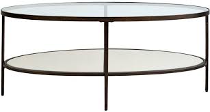 temperley oval glass coffee table