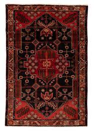 hand knotted wool black rug