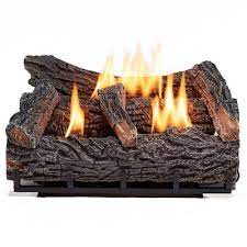 Ceramic Ventless Gas Fireplace Logs