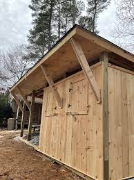 how to build a diy horse pole barn shed