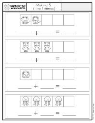 kindergarten addition worksheets
