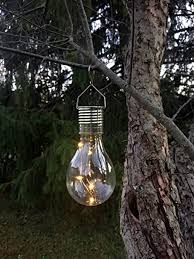 Amazon Com Industrial Rewind Hanging Solar Light Bulb With S Hook 1 Garden Outdoor