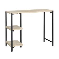 Weathered natural wood cora secretary storage desk. Mainstays No Tools Desk Natural Wood Finish Walmart Com Walmart Com
