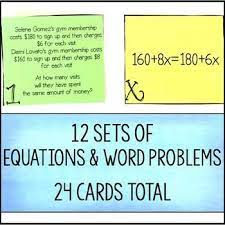 Sides Word Problem Matching Cards
