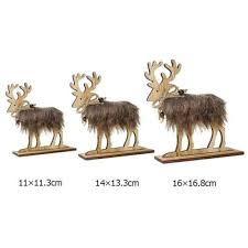 ornaments wood moose deer