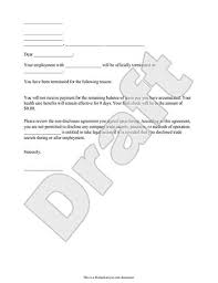 Termination Letter For Employee Template With Sample