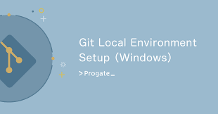 git environment setup windows